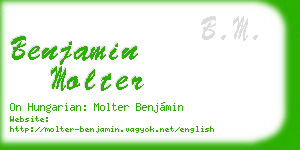 benjamin molter business card