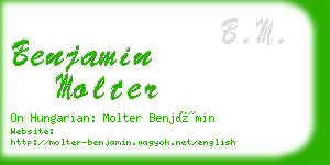 benjamin molter business card